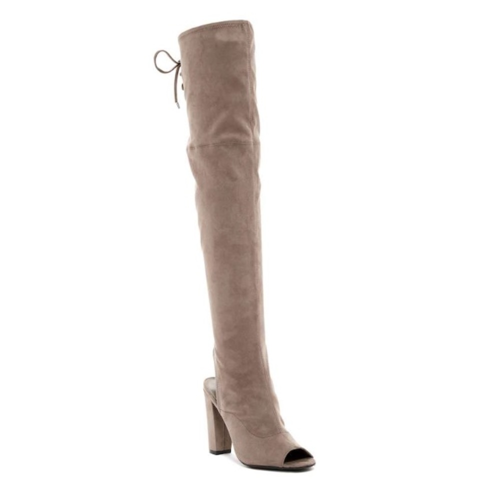 NWT Guess Grey/Taupe Over the Knee Boots Size 7.5